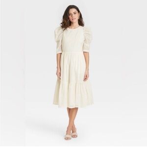 a new day White Eyelet Dress